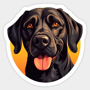 Black labrador Sticker